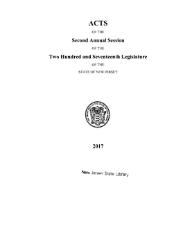 Second Annual Session Two Hundred and Seventeenth Legislature 2017