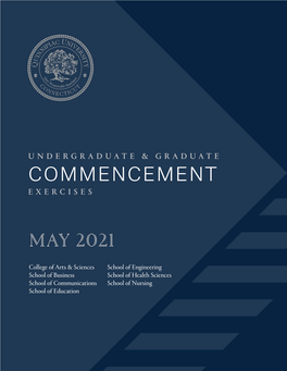 Graduate and Undergraduate Commencement Program, 2021