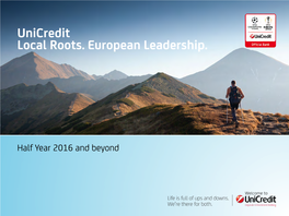 Unicredit Local Roots. European Leadership