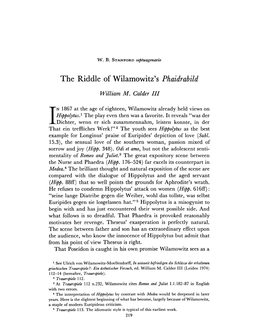 The Riddle of Wilamowitz's Phaidrabild