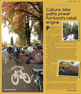 Culture, Bike Paths Power Portland's Retail Engine