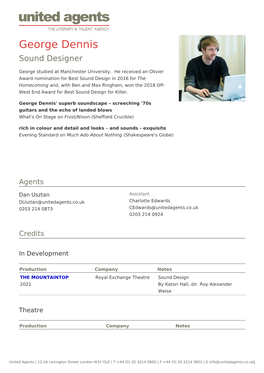 George Dennis Sound Designer