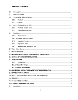 Table of Contents