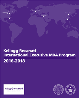 Kellogg-Recanati International Executive MBA Program 2016-2018