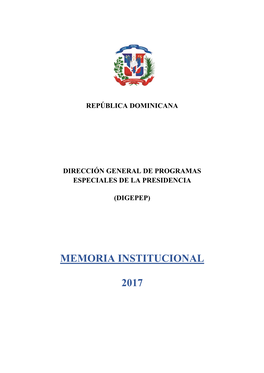 Memoria Institucional 2017