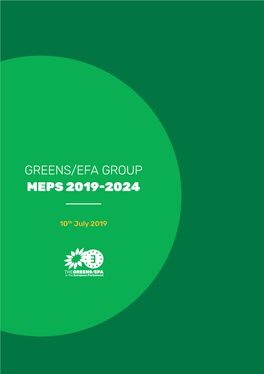 Greens/Efa Group Meps 2019-2024