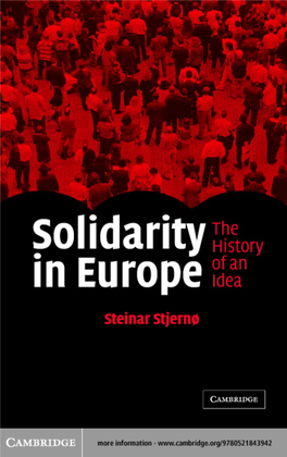 Solidarity in Europe: the History of an Idea