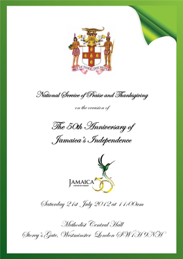 The 50Th Anniversary of Jamaica's Independence