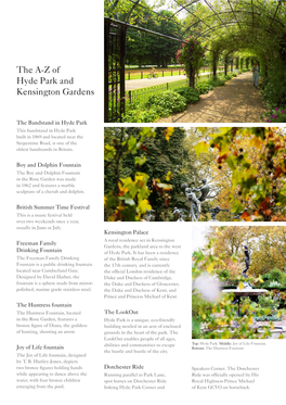 The A-Z of Hyde Park and Kensington Gardens