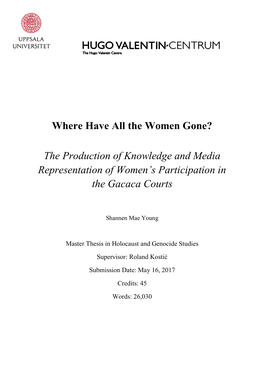 The Production of Knowledge and Media Representation of Women's Participation in the Gacaca