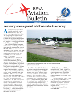 New Study Shows General Aviation's Value to Economy