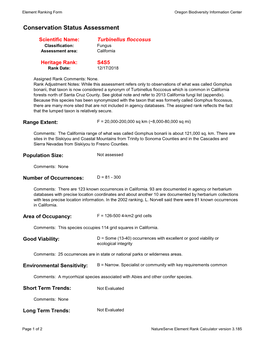 Conservation Status Assessment