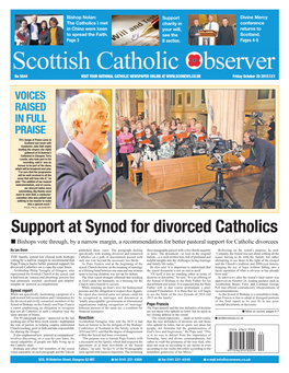 Support at Synod for Divorced Catholics