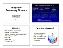 Idiopathic Pulmonary Fibrosis