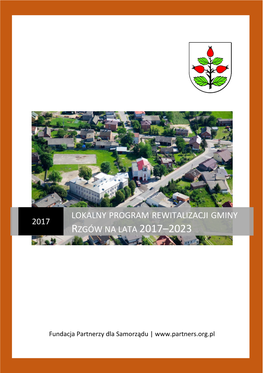 Lokalny Program Rewitalizacji Gminy Rzgów Na Lata 2017–2023