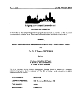 Calgary Assessment Review Board