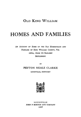 Homes And· Families