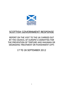 Scottish Government Response