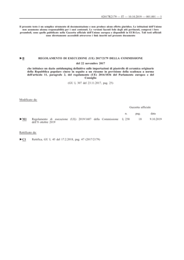 B Regolamento Di Esecuzione (Ue) 2017/2179 Della