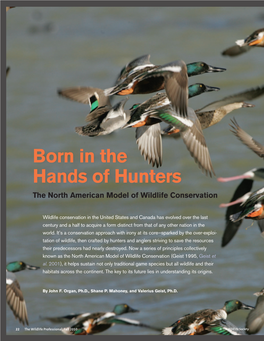 Born in the Hands of Hunters the North American Model of Wildlife Conservation