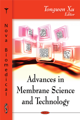 Advances in Membrane Science and Technology