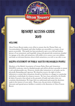 Resort Access Guide 2019