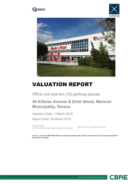 Valuation Report