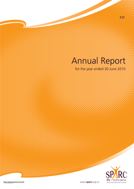 Annual Report for the Year Ended 30 June 2010