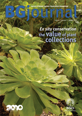 Bgjournal Is Published by Botanic Gardens Conservation International (BGCI)