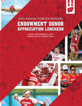 Endowment Donor Appreciation Luncheon Program (PDF)