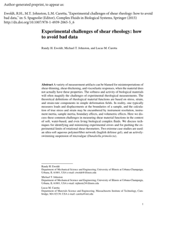 Experimental Challenges of Shear Rheology: How to Avoid Bad Data,