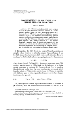 Noncoincidence of the Strict Ainu Strong Operator Topologies