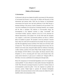 Chapter-3 Politics of Environment