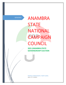 Anambra State National Campaign Council