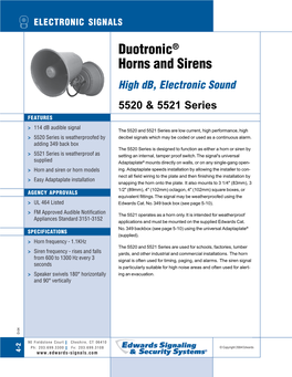 Duotronic® Horns and Sirens