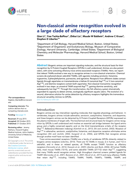 Non-Classical Amine Recognition Evolved in a Large Clade Of