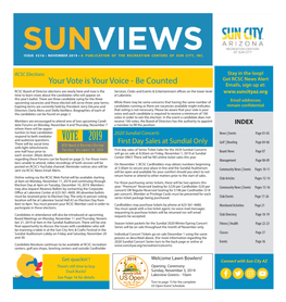 November 2019 • a Publication of the Recreation Centers of Sun City, Inc