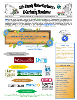 E-Gardening Newsletter