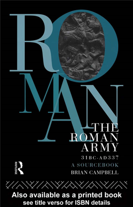 The Roman Army, 31 BC–AD 337