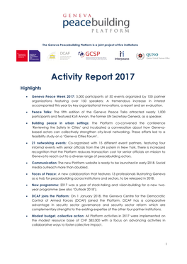 Activity Report 2017