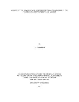 University of Florida Thesis Or Dissertation Formatting