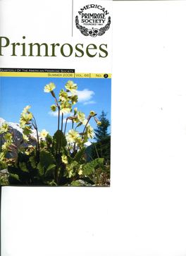 PRIMROSE SOCIETY FOUNDED 1941 ^Rimroses