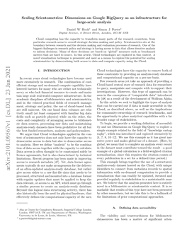 Scaling Scientometrics: Dimensions on Google Bigquery As an Infrastructure for Large-Scale Analysis