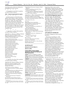 Federal Register / Vol. 61, No. 68 / Monday, April 8, 1996 / Proposed