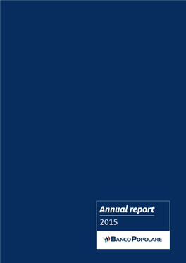 Annual Report 2015 Annual Report 2015 2 ______