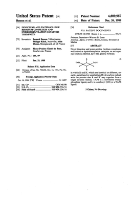 United States Patent (19) 11 Patent Number: 4,889,957 Besson Et Al