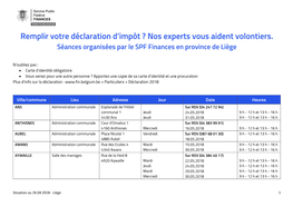 Remplir Votre Déclaration D'impôt