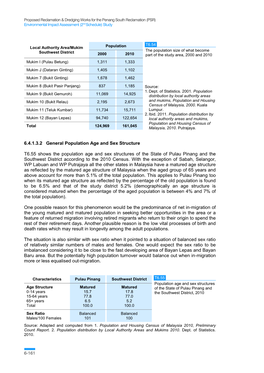 6.4.1.3.2 General Population Age and Sex Structure T6.55 Shows The