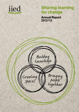 Sharing Learning for Change Annual Report 2012/13