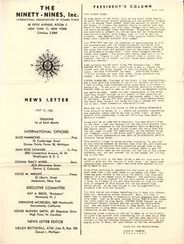 July 1952 NINETY-NINES, Inc
